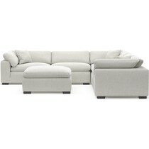 plush gray sectional   