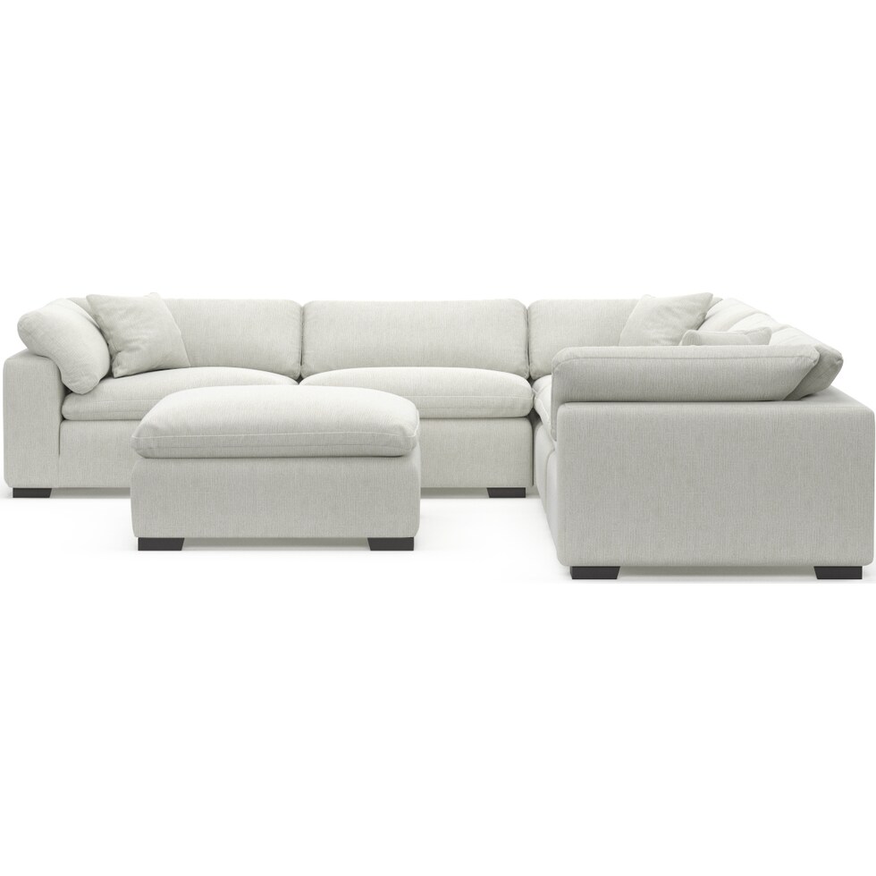 plush gray sectional   