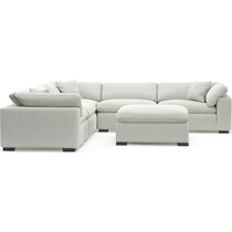 plush gray sectional   