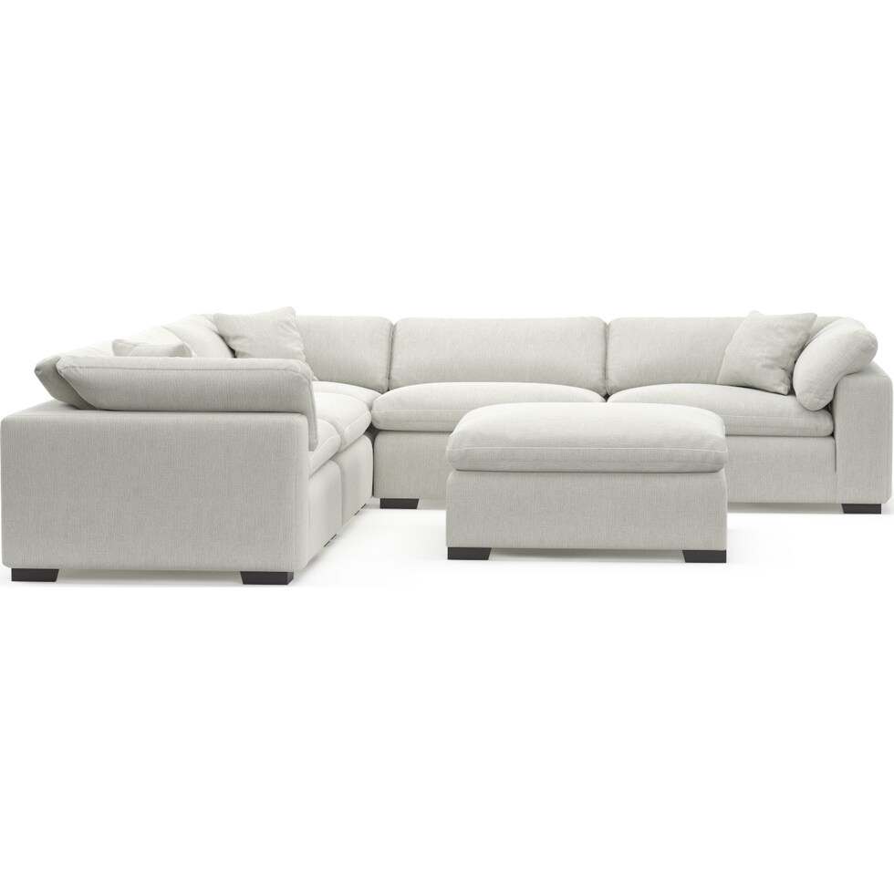 plush gray sectional   