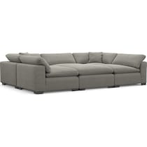 plush gray sectional   