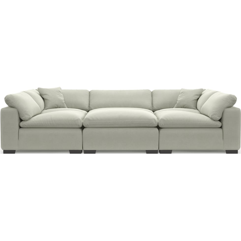 plush gray sectional   