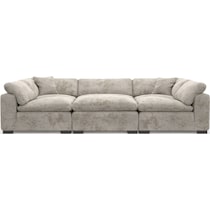 plush gray sectional   