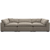 plush gray sectional   