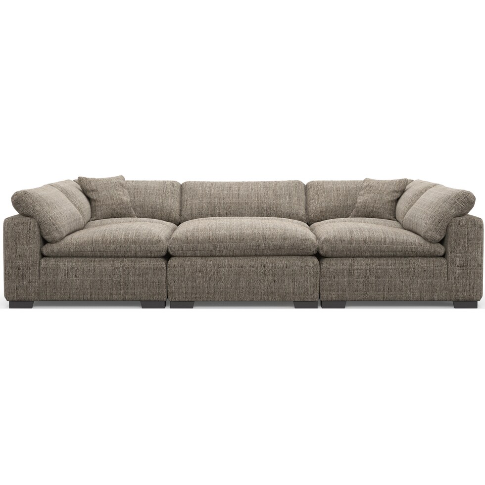 plush gray sectional   