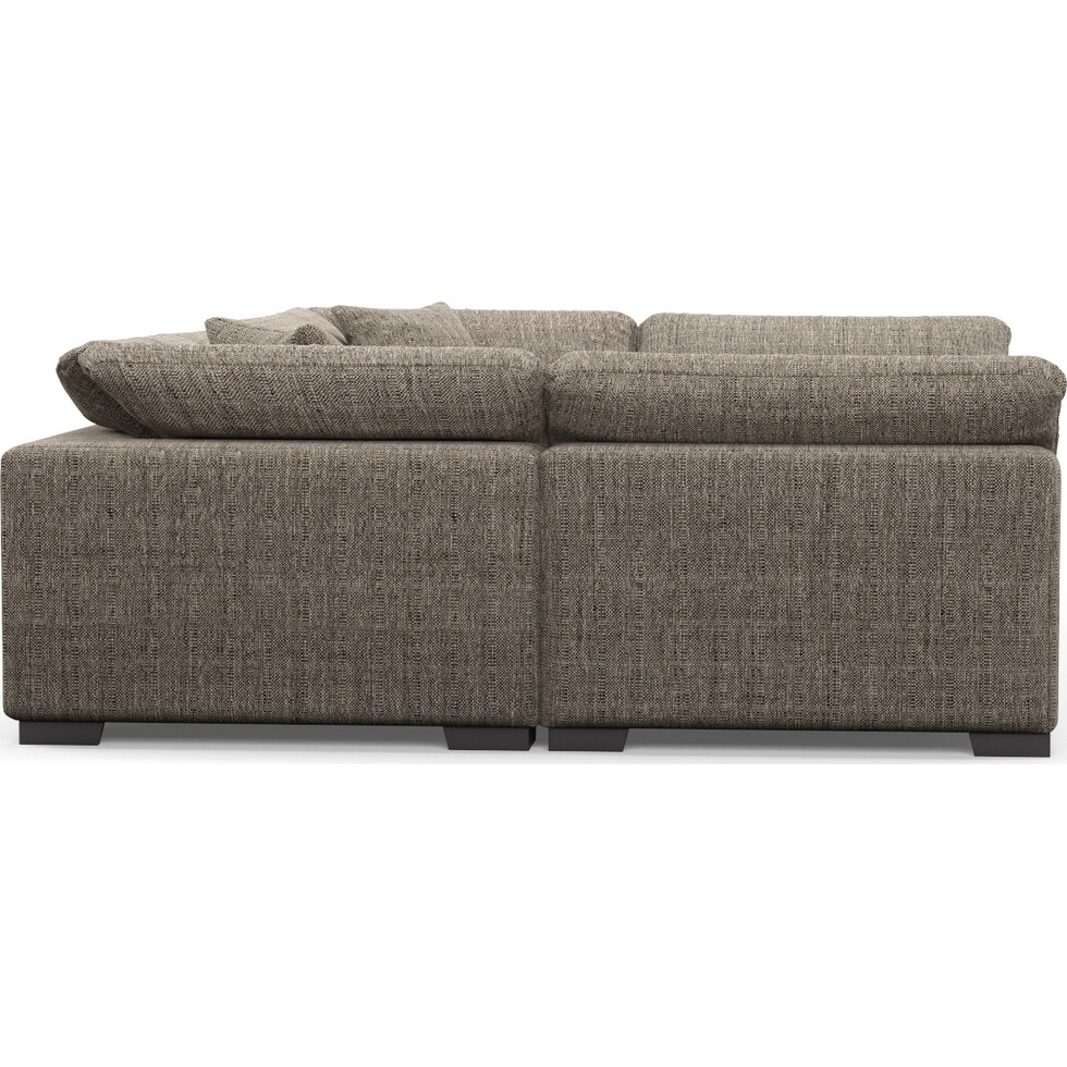 plush gray sectional   