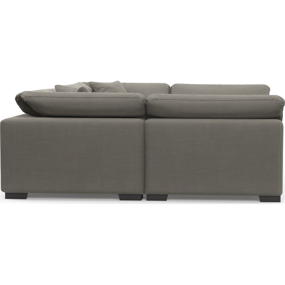 plush gray sectional   