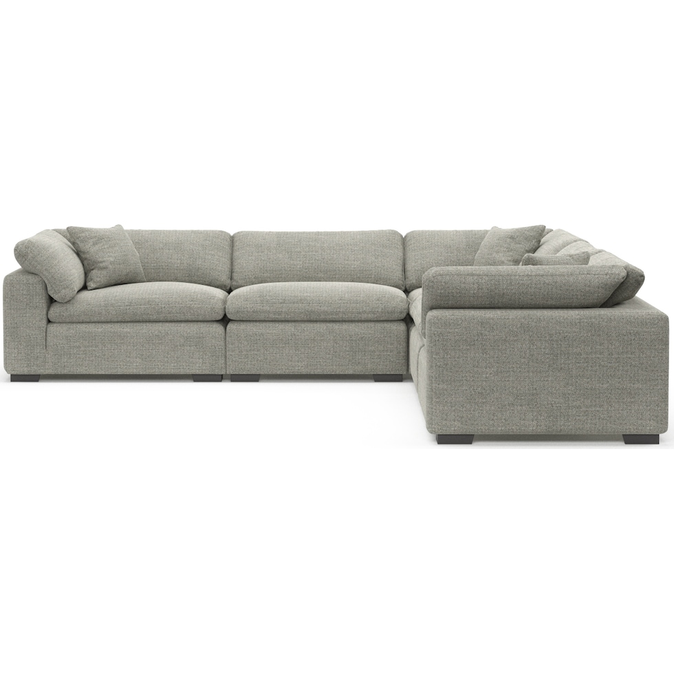plush gray sectional   