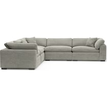 plush gray sectional   