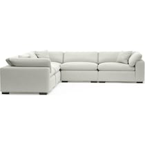 plush gray sectional   