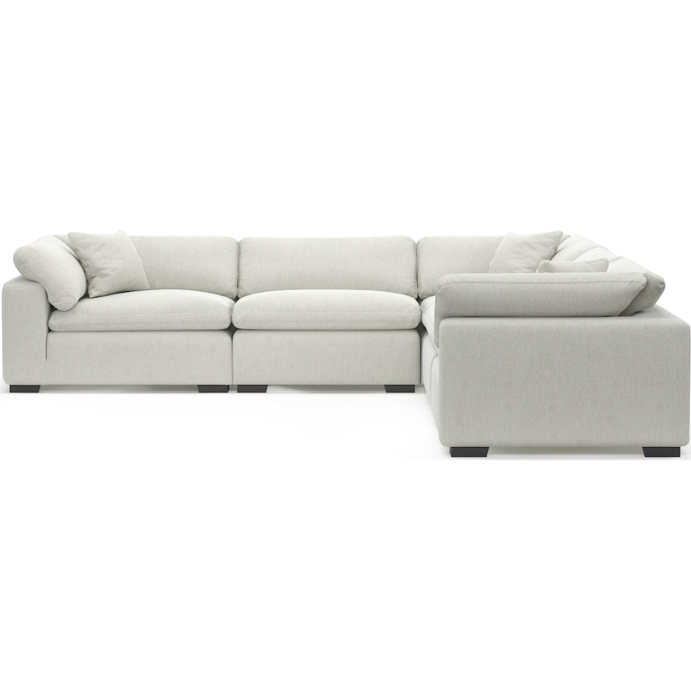 plush gray sectional   