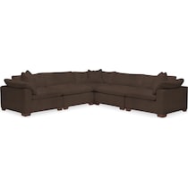plush gray sectional   