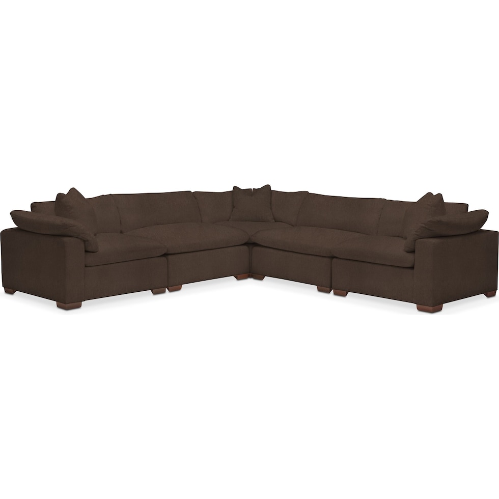 plush gray sectional   