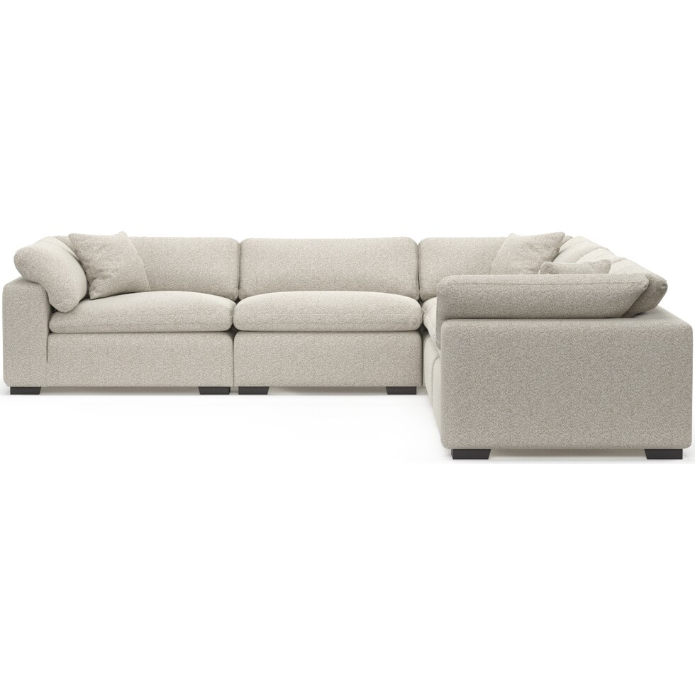 plush gray sectional   