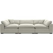 plush gray sectional   