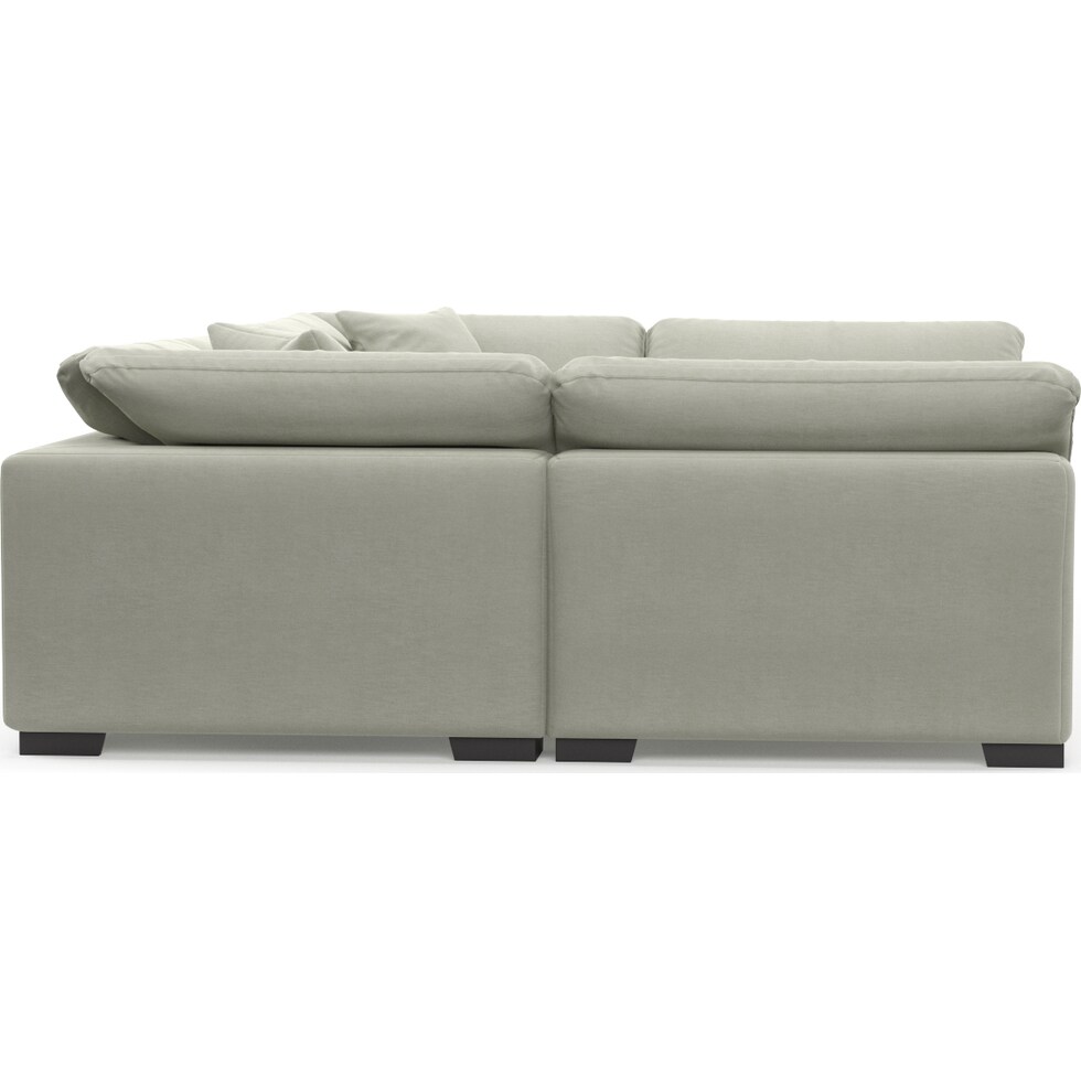 plush gray sectional   