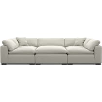 plush gray sectional   