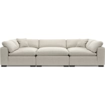 plush gray sectional   