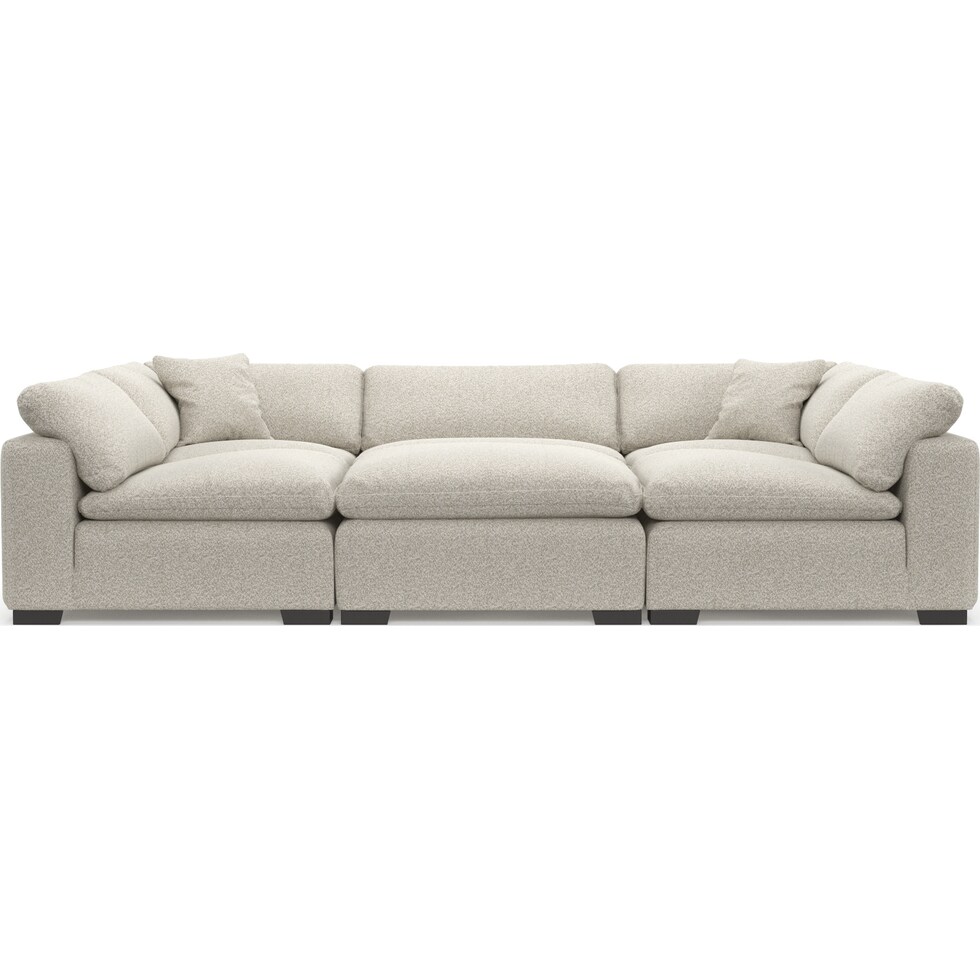 plush gray sectional   