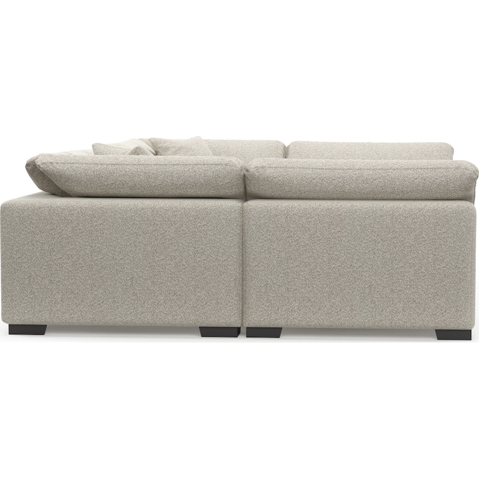 plush gray sectional   