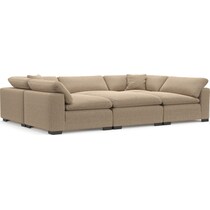 plush gray sectional   