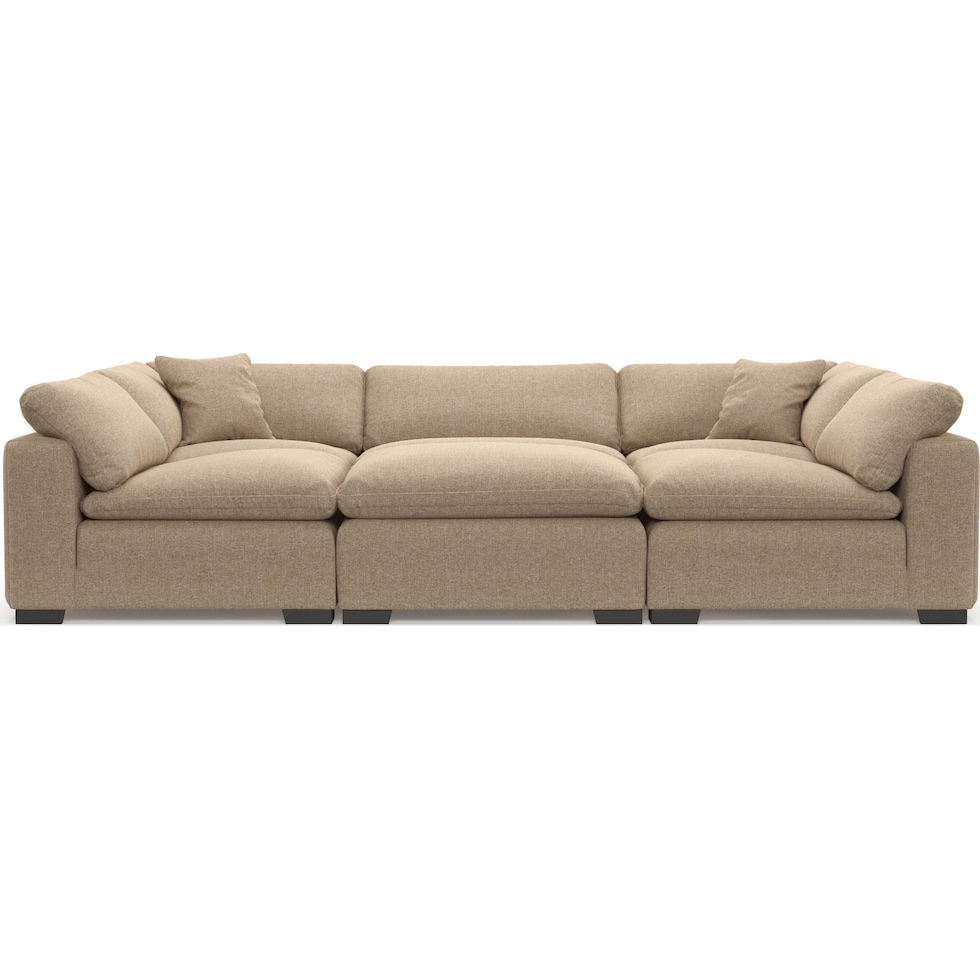 plush gray sectional   