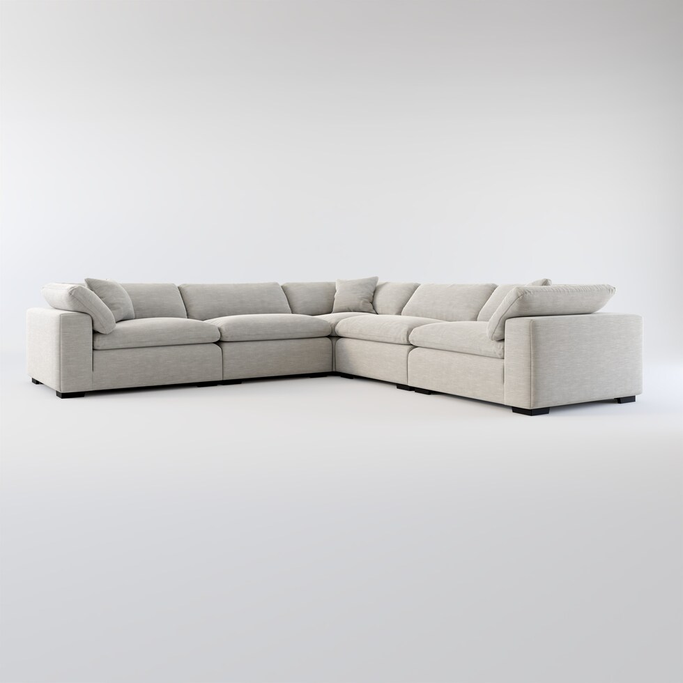 plush gray sectional web   