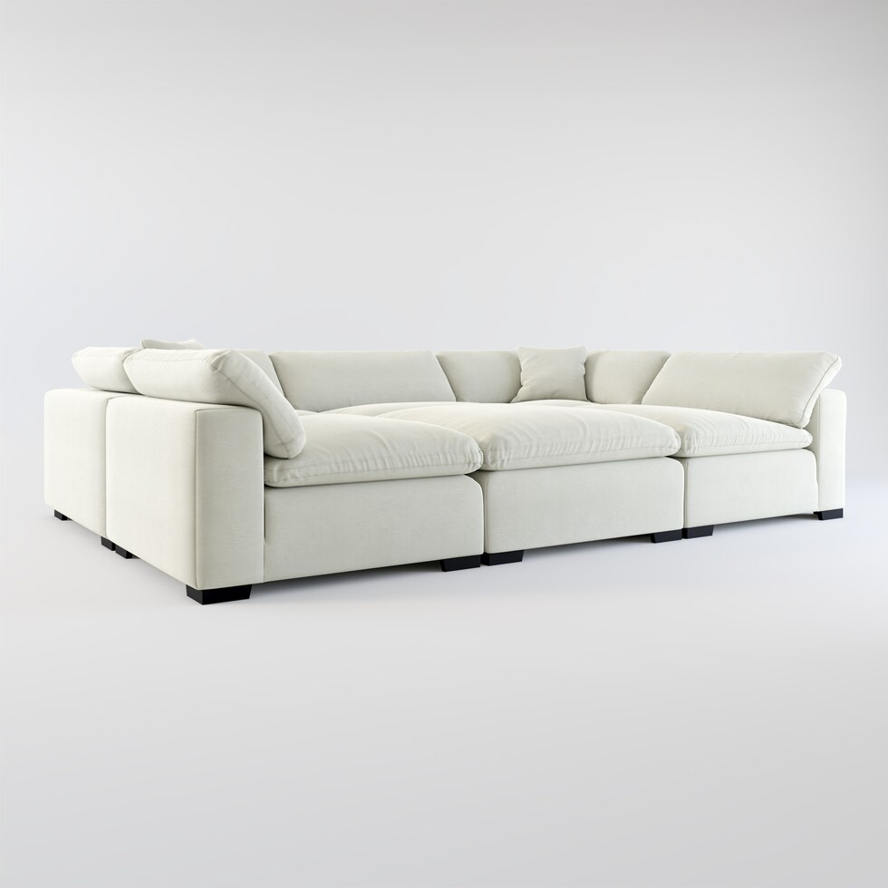 plush gray sectional web   