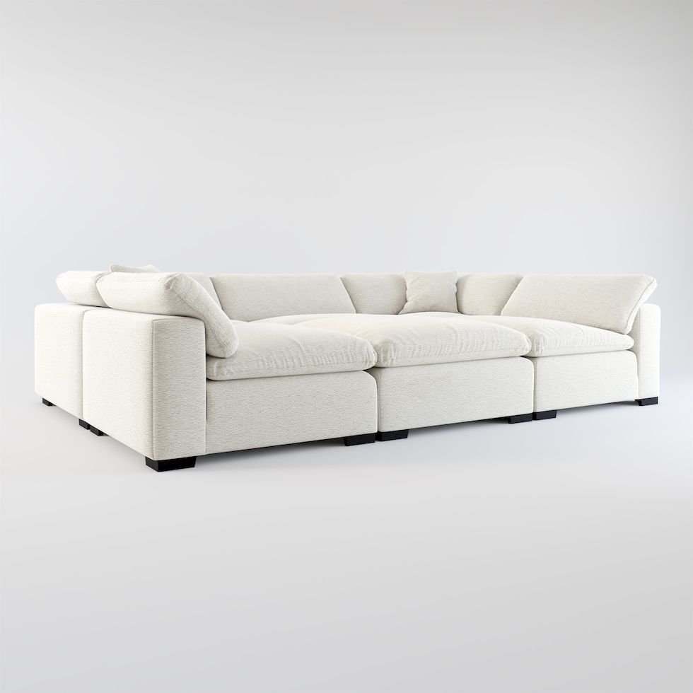 plush gray sectional web   