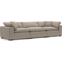 plush gray sofa   