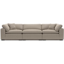 plush gray sofa   