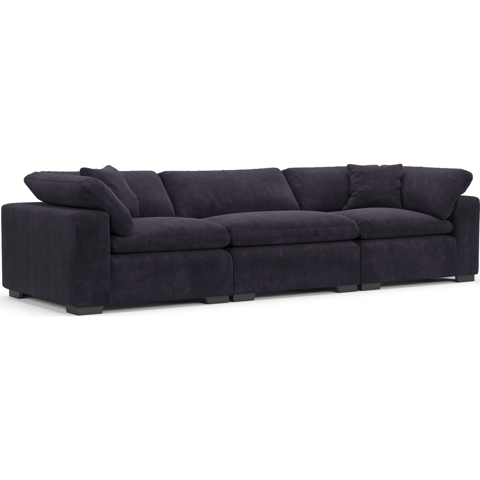 plush gray sofa   