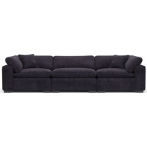 plush gray sofa   