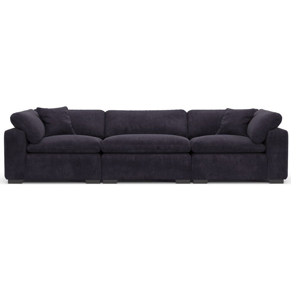 plush gray sofa   