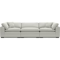 plush gray sofa   