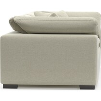 plush gray sofa   