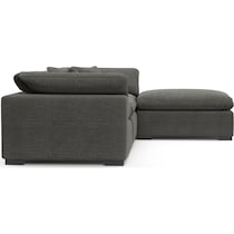 plush gray sofa   