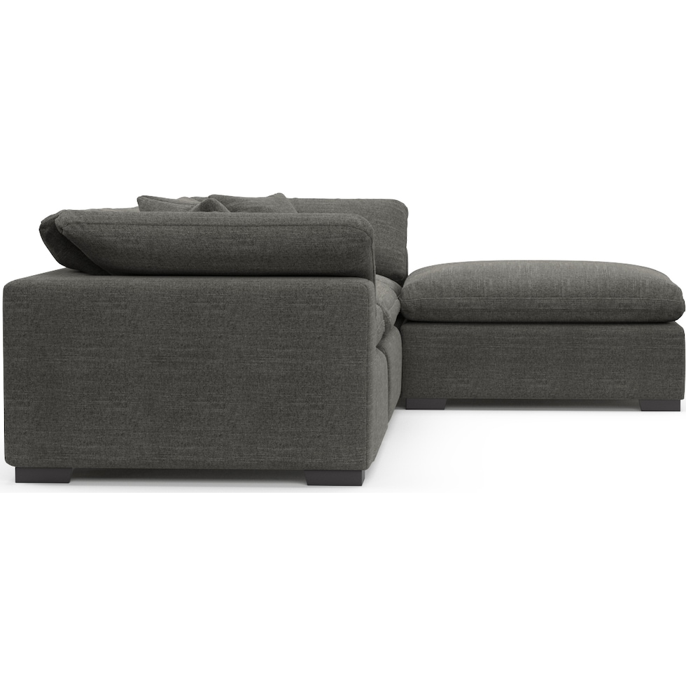 plush gray sofa   