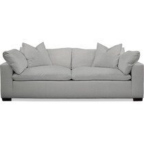 plush gray sofa   