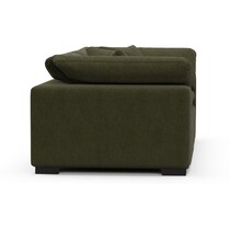 plush green sofa   