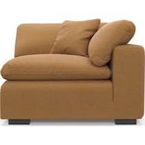 plush light brown corner chair   
