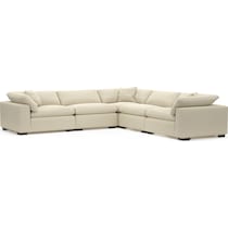 plush light brown sectional   