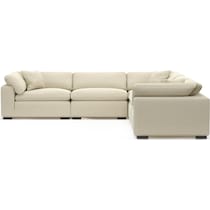 plush light brown sectional   