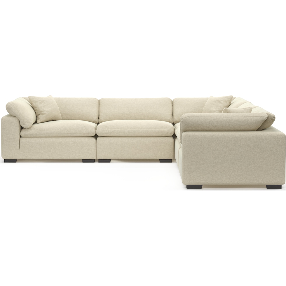 plush light brown sectional   
