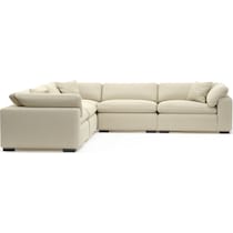 plush light brown sectional   