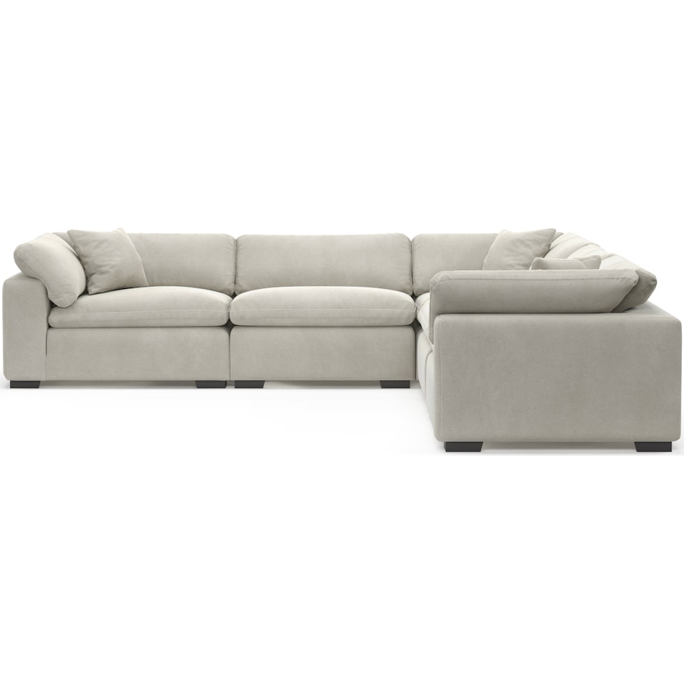 plush light brown sectional   