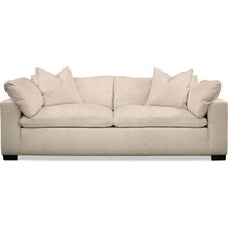 plush light brown sofa   