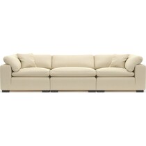 plush light brown sofa   