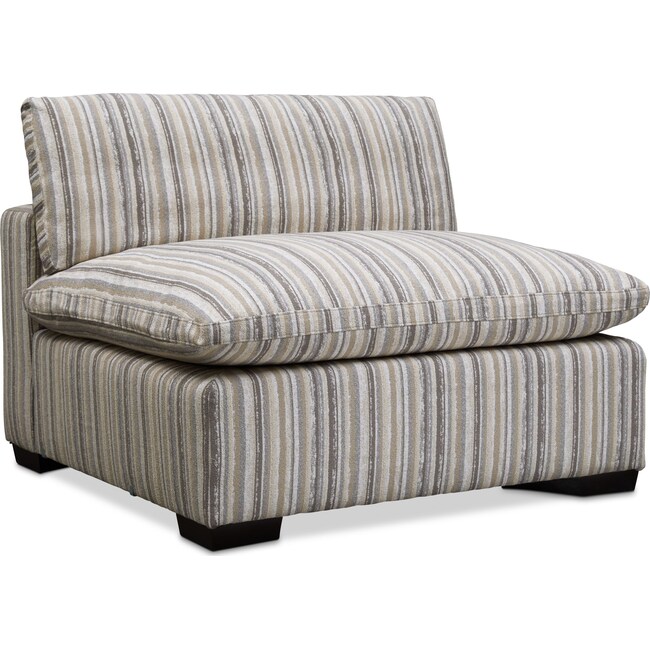 Living Room Furniture - Plush Armless Chair