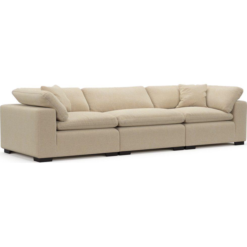 plush neutral sofa   